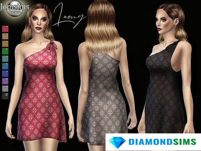 Летнее платье Laeny от jomsims для Sims 4