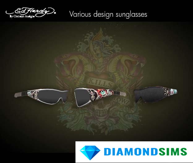 Солнцезащитные очки “Ed Hardy” от jla43 для Sims 3